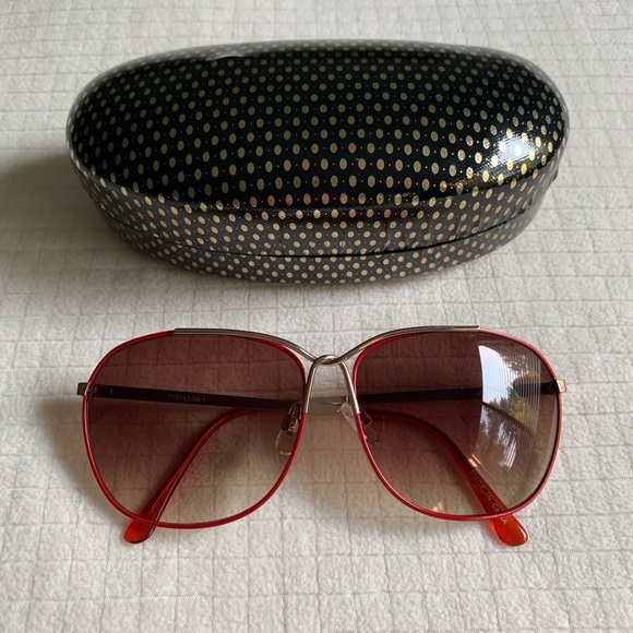 Banana Republic Accessories - Banana Republic red/gold sunglasses